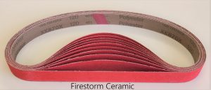 Firestorm Ceramic 1x30 sanding belts for knifemakers